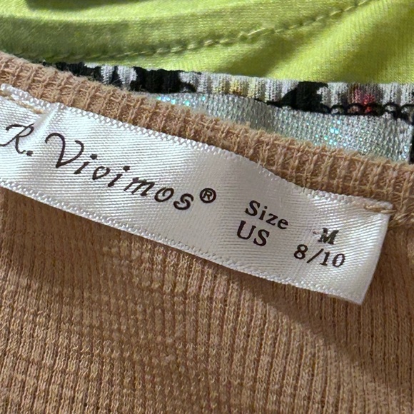 R. Vivimos  Winter Front Wrap Dress Long Sleeves Round
Neck M 138 - Picture 7 of 7